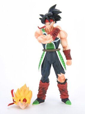 Dragon Ball Z Bardock Goku's Father w/Extra Super Saiyan Head 10" PVC Figure Toy